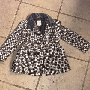 Cat & Jack Black and White Kids Coat